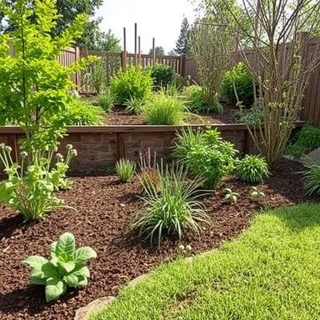 Step-by-step garden implementation showing planting techniques and maintenance schedule